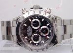 High Quality Replica Rolex Daytona Stainless Steel Black Face